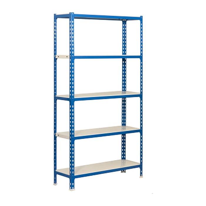 Simonrack Schwerlastregal KIT SIMONCLICK PLUS 5/400 442100024201045 blau, weiß 100,0 x 40,0 x 200,0 cm