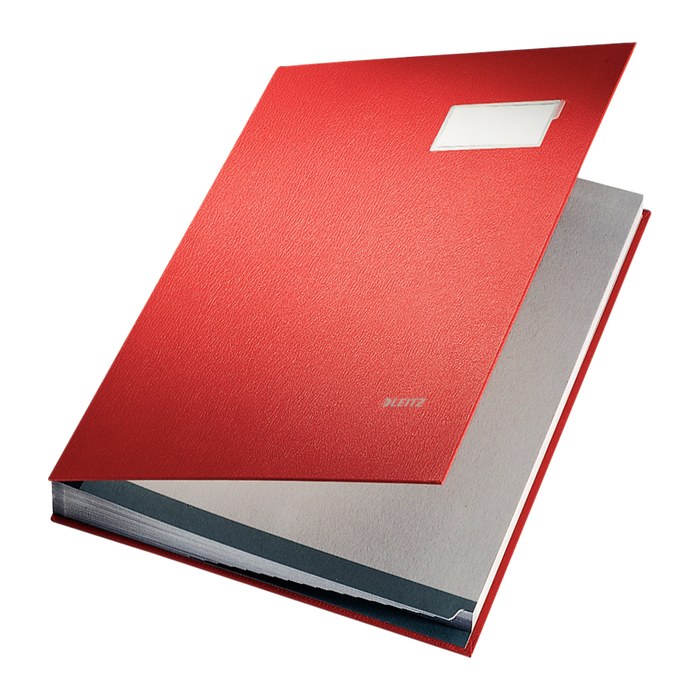 LEITZ Unterschriftenmappe Unterschritsmappe 5700 20 Fächer rot, 1 St.