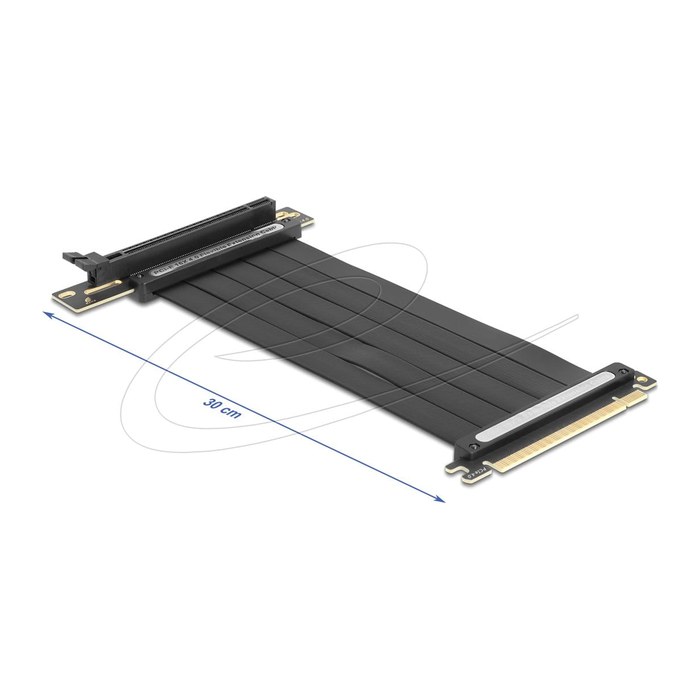 DELOCK Riser Karte PCI Express 4.0x16 Stecker zux16 Slot 90