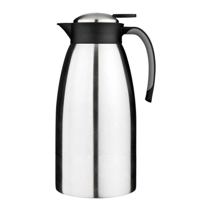 helios® Isolierkanne Snap Edelstahl/schwarz 1,5 l, 1 St.