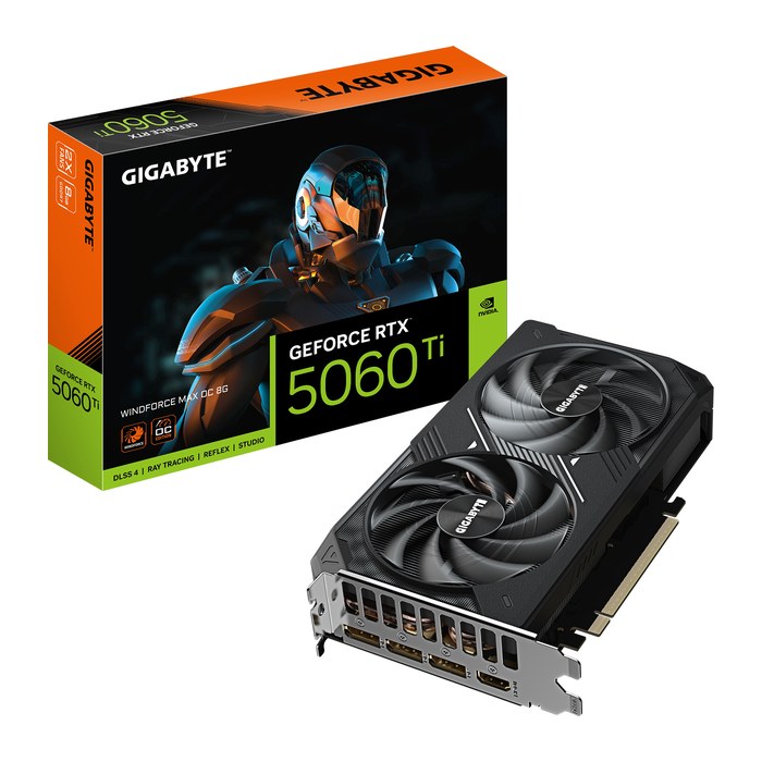 Gigabyte RTX5060 TI Windforce Max OC 8GB GDDR7 HDMI 3xDP