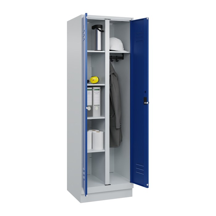 CP Spind Classic PLUS enzianblau, lichtgrau 080620-20 S10003, 1 Schließfach 60,0 x 50,0 x 195,0 cm