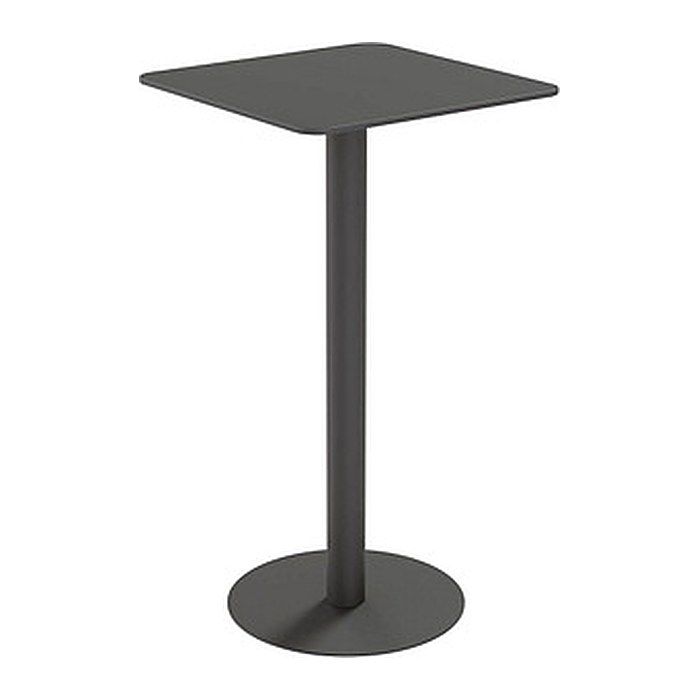 meet powered by PAPERFLOW CROSS Stehtisch quadratisch HPL-Platte schwarz 60,0 x 60,0 x 110,0 cm, 1 St.