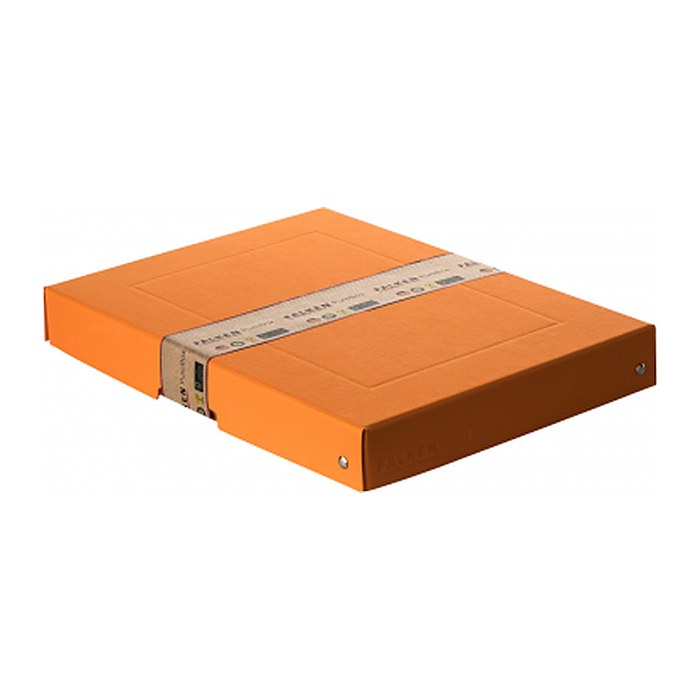 FALKEN PURE Aufbewahrungsbox 500 Blatt pastellorange 24,0 x 32,0 x 4,0 cm, 1 St.