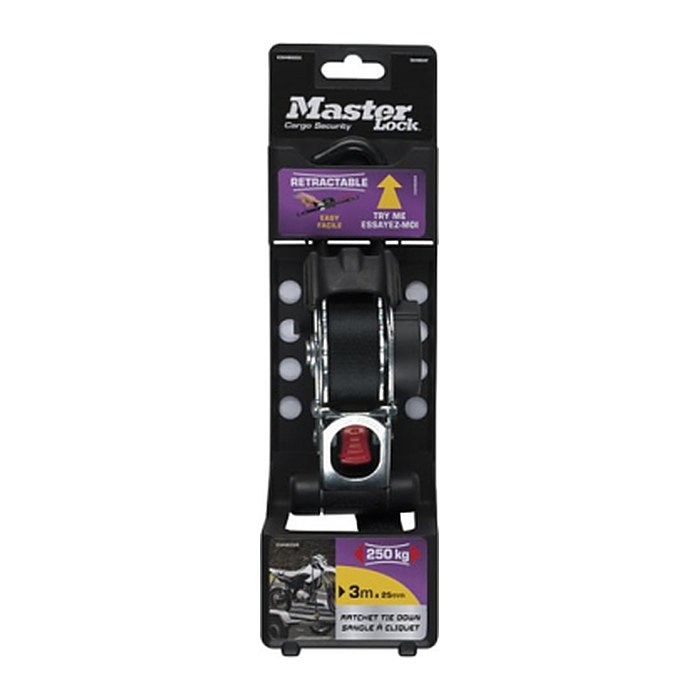 MASTER LOCK Spanngurt Auto. M. S-Haken + Ratsche-3248EURDAT