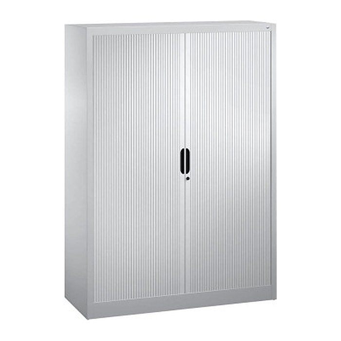 CP Omnispace Rollladenschrank silber 3 Fachböden 120,0 x 42,0 x 166,0 cm