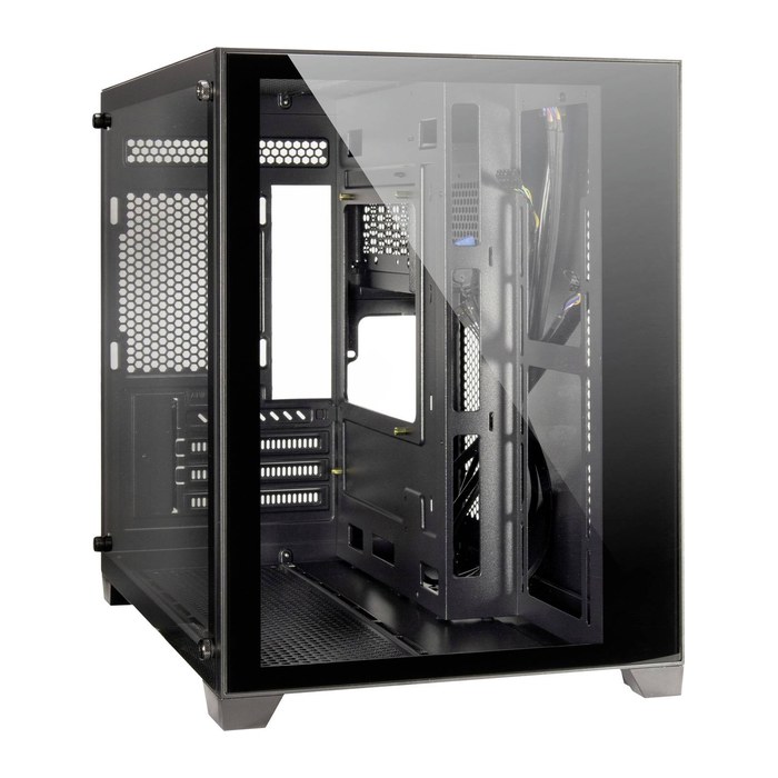 Inter-Tech Gaming-Gehäuse Micro-ATX C-501 Aspect schwarz