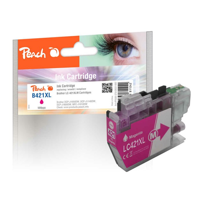 Peach Patrone Brother LC-421XL magenta kompatibel