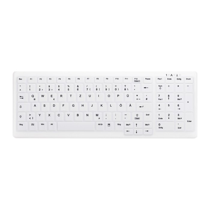 ACTIVE KEY AK-C7000 Hygiene-Tastatur kabellos weiß