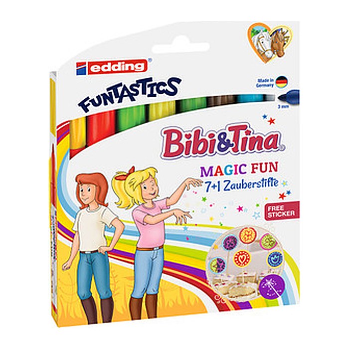 edding Bibi & Tina FUNTASTICS e-13 Filzstifte farbsortiert, 8 St.