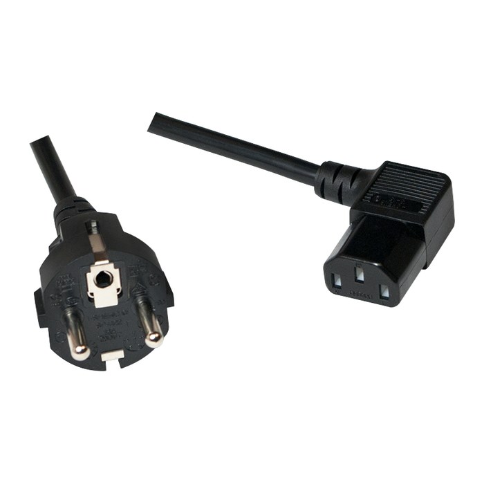 Logilink Netzkabel CEE7/7 Stecker auf C13 Buchse, 3m schwarz