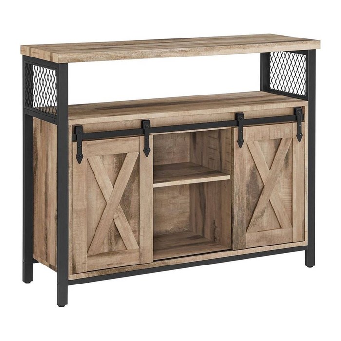 VASAGLE Sideboard, LSC092B50 natur 100,0 x 33,0 x 80,0 cm, 1 St.