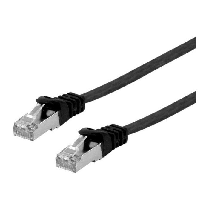 Equip Patchkabel Cat6A Flat U/FTP 2xRJ45 0.50m schwarz LSZH Polybeutel