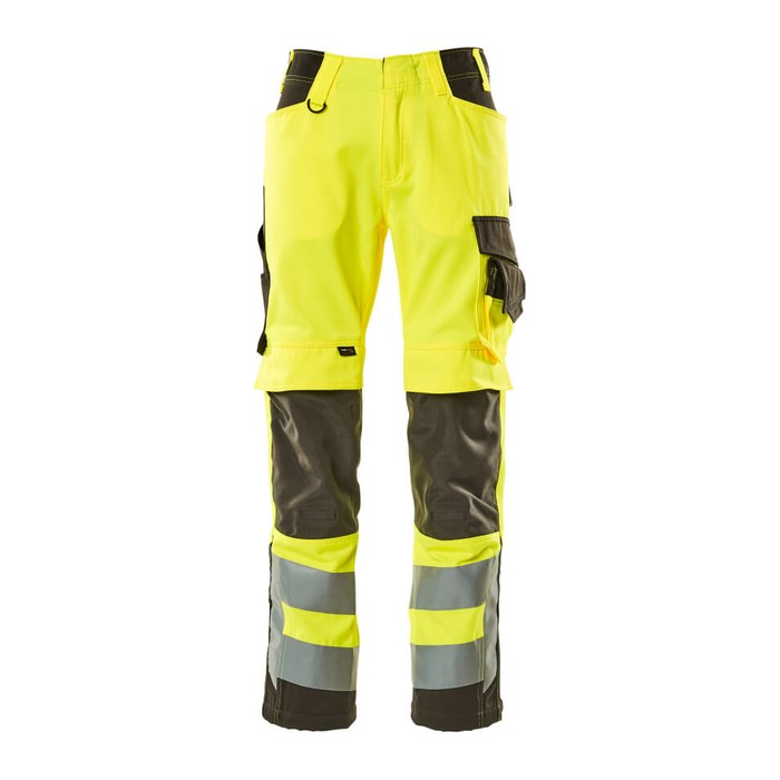 MASCOT® unisex Warnschutzhose Kendal  gelb, dunkelanthrazit Größe 106