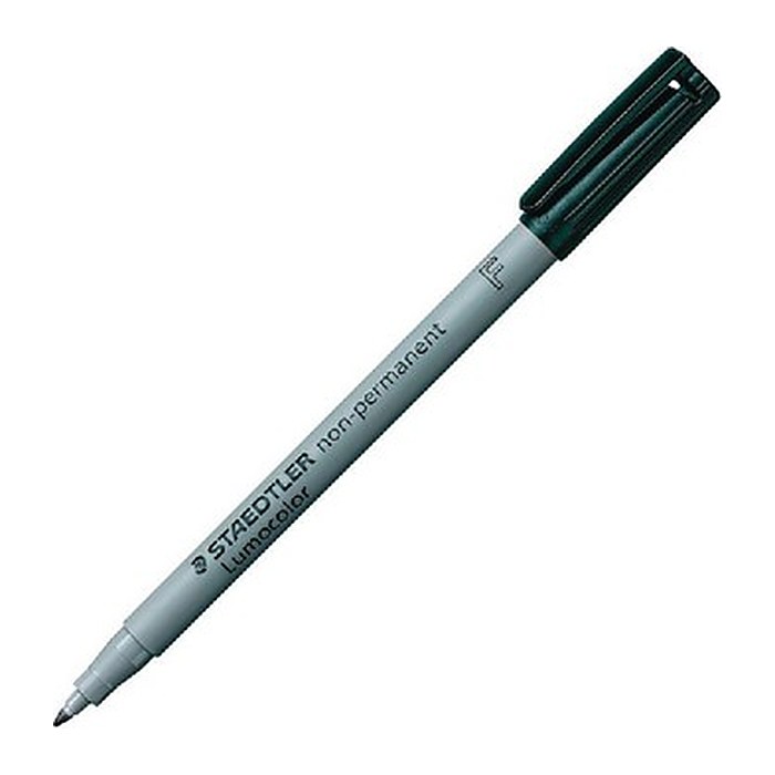 STAEDTLER Lumocolor Folienstifte schwarz 0,6 mm non-permanent, 10 St.