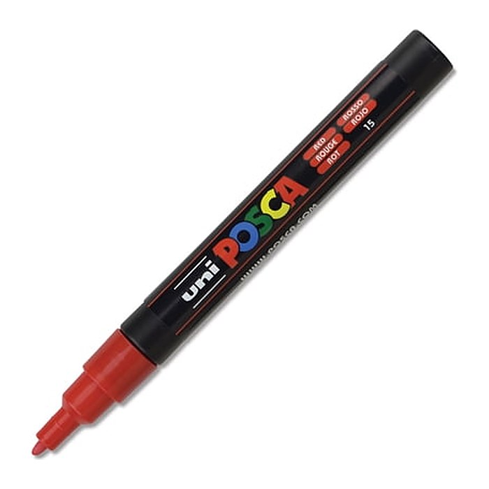 uni-ball POSCA PC-3M Acrylstift rot 0,9 - 1,3 mm, 1 St.