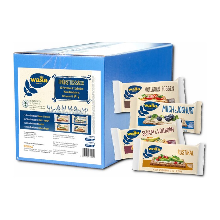 wasa® Frühstücksbox Knäckebrot, 40 St.