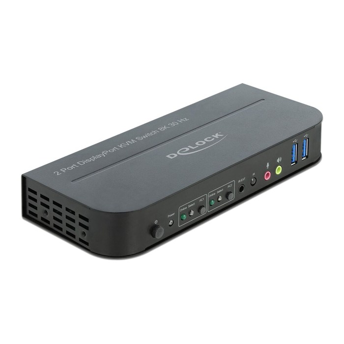 DeLOCK 11482 8K 30 Hz KVM-Switch, 1 St.