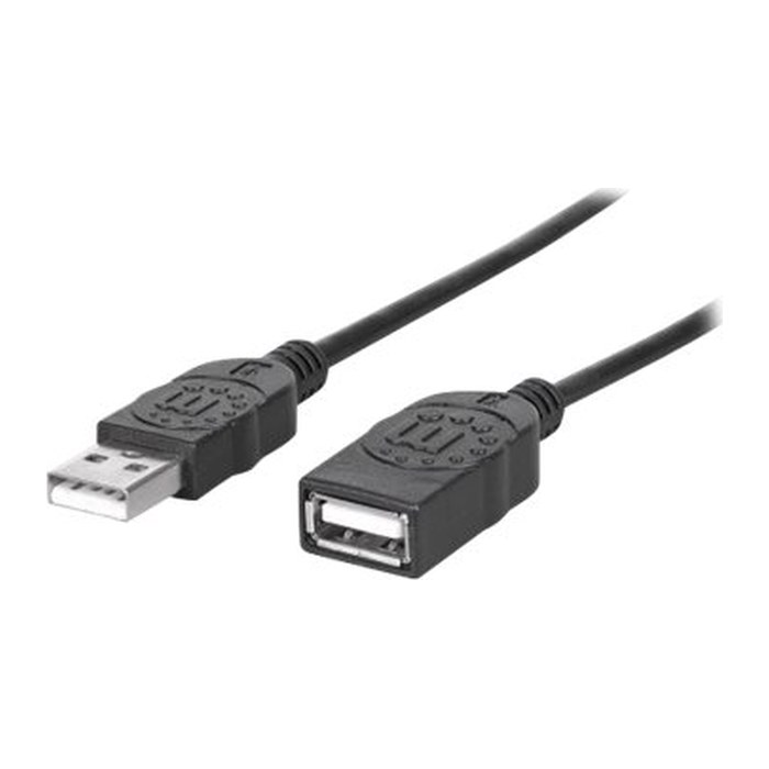 MANHATTAN USB Kabel A -> A St/Bu 1.80m schwarz Verl.