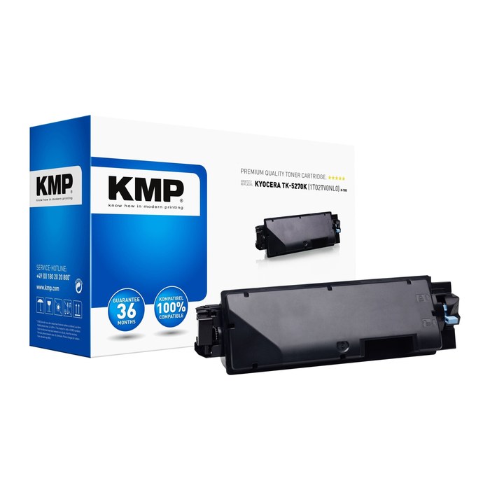 KMP Toner Kyocera TK-5270K/TK5270K black 8000 S. K-T85 remanufactured