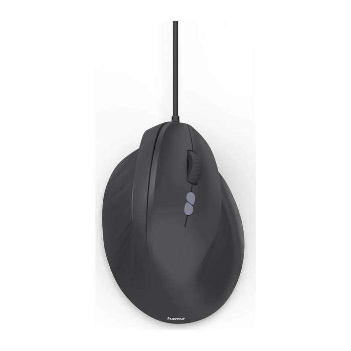 hama ECM-500R Maus ergonomisch kabelgebunden schwarz
