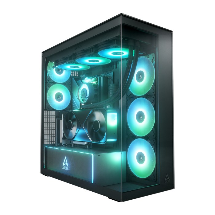 ARCTIC Geh Xtender Mirror Black w.GPU vertical mount