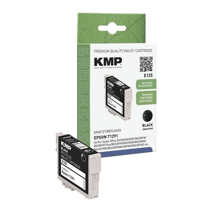 KMP E125 schwarz Druckerpatrone kompatibel zu EPSON T1291L
