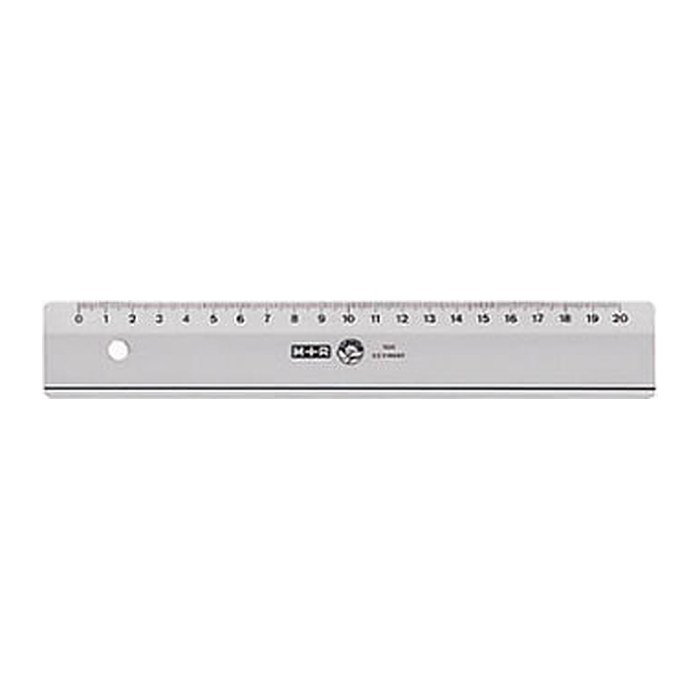 M+R Lineal breit 20cm rauchgrau 10 Stück
