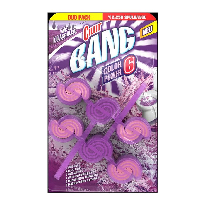 CILLIT BANG 6in1 WC-Duftspüler Wilde Orchidee, 2 St.