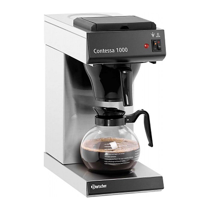 Bartscher Contessa 1000 Kaffeemaschine silber, 11 Tassen