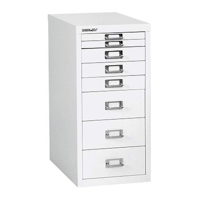 BISLEY MultiDrawer™ L298 Schubladenschrank verkehrsweiß 8 Schubladen 27,8 x 38,0 x 59,0 cm, 1 St.