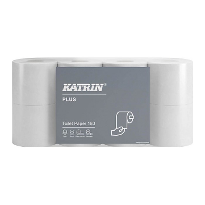 KATRIN Toilettenpapier PLUS 3-lagig, 56 Rollen