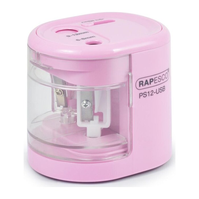 RAPESCO® elektrischer Anspitzer PS12 rosa