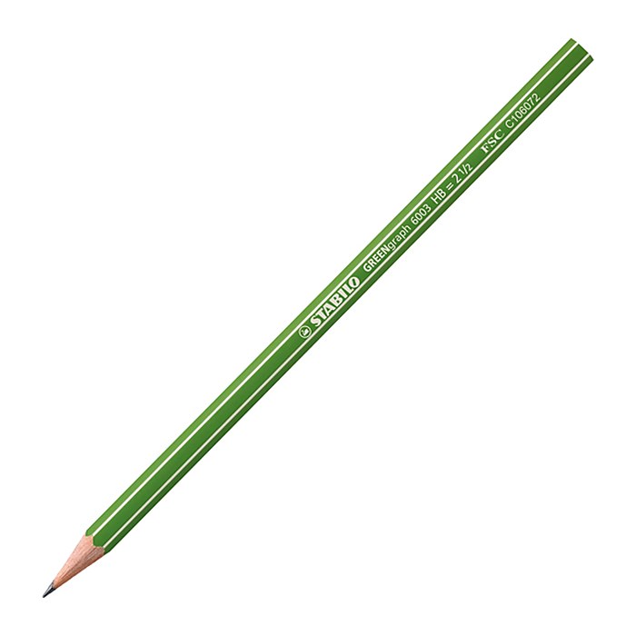 STABILO GREENgraph 6003 Bleistifte HB grün, 12 St.