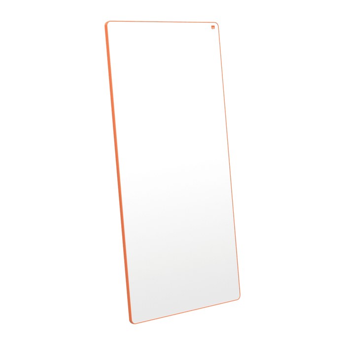 nobo mobiles Whiteboard Move & Meet 90,0 x 180,0 cm orange, weiß lackierter Stahl