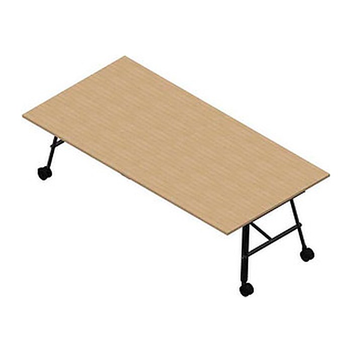 Quadrifoglio Konferenztisch SERENITY eiche rechteckig, A-Gestell grau, 240,0 x 120,0 x 75,0 cm