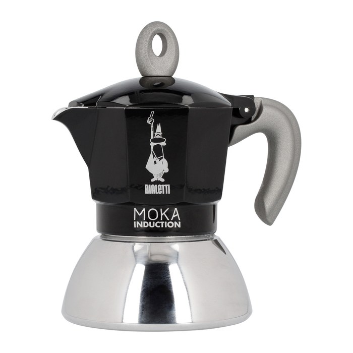 BIALETTI MOKA INDUCTION Espressokocher schwarz, 2 Tassen