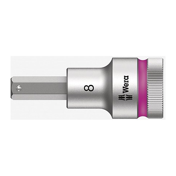 Wera 1/2" Zyklop mit Haltefunktion kurz Steckschlüsseleinsatz Größe: 8,0 mm Länge: 60,0 mm