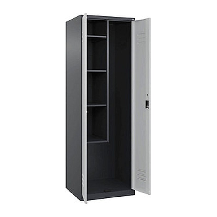 CP Putzmittelschrank Classic Plus 080100-00 S10011 lichtgrau, anthrazitgrau 4 Fachböden 60,0 x 50,0 x 185,0 cm, aufgebaut, 1 St.