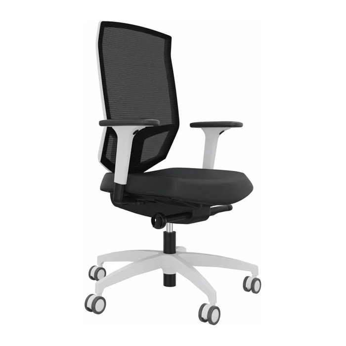 Dauphin Bürostuhl @Just evo mesh, AJ 5776_SLP Stoff schwarz, Gestell schwarz