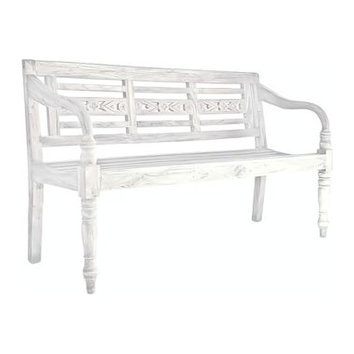 Garden Pleasure Gartenbank MOYO 960370 weiß Holz 150,0 cm