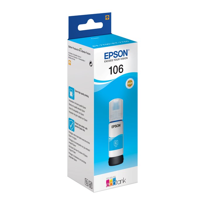 EPSON 106/T00R24 cyan Tintenflasche