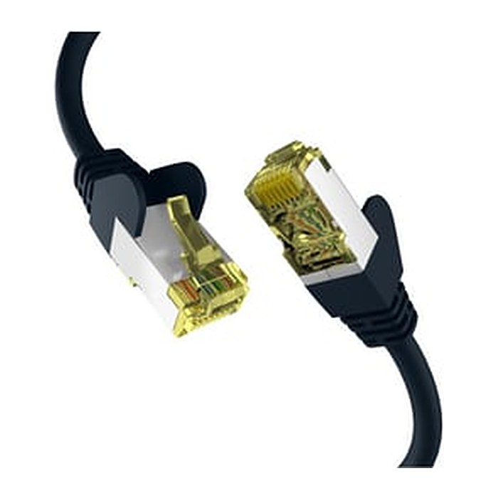 EFB RJ45 Patchkabel S/FTP Cat.6a PIMF 0.15m schwarz