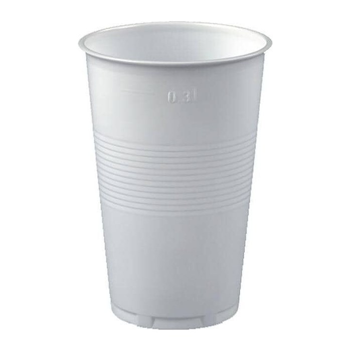 STARPAK Einweg-Trinkbecher weiß 0,3 l, 100 St.