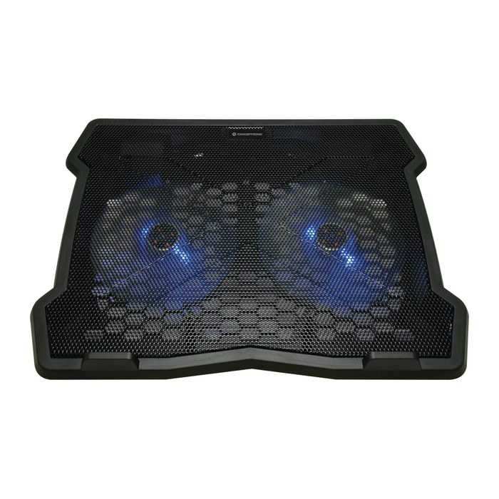 CONCEPTRONIC 2-Fan USB-A2.0 Laptop-Kühlpad 5Kg 15.6" sw