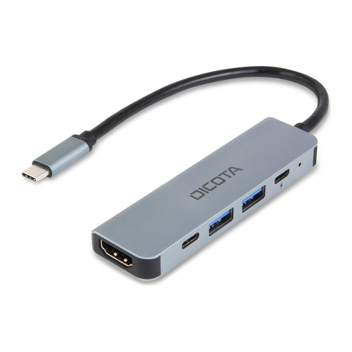 DICOTA USB-Hub D32060 5-fach silber