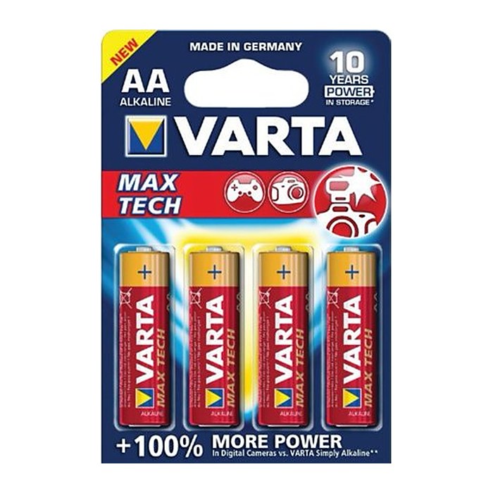 VARTA Batterien LONGLIFE Max Power Alkali-Mangan Mignon AA 1,5 V, 4 St.