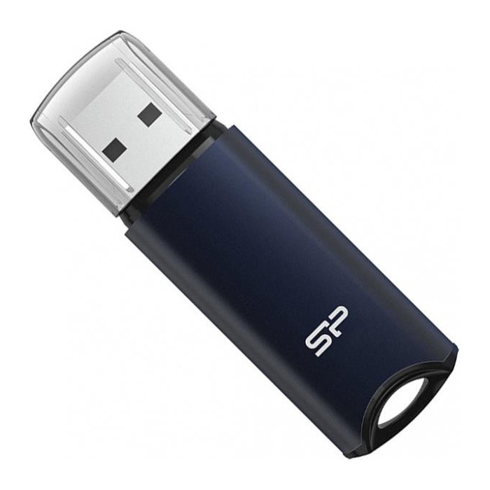 Silicon Power USB-Stick 64GB USB3.2 M02 Blue Alu bulk