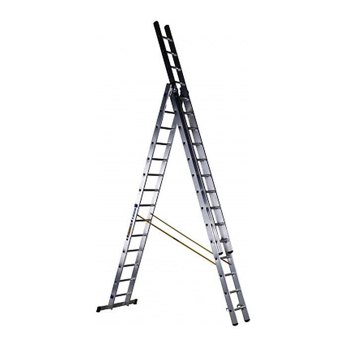 ZARGES Vielzweckleiter Skymaster DX silber 3x 14 Sprossen, H: 945,0 cm