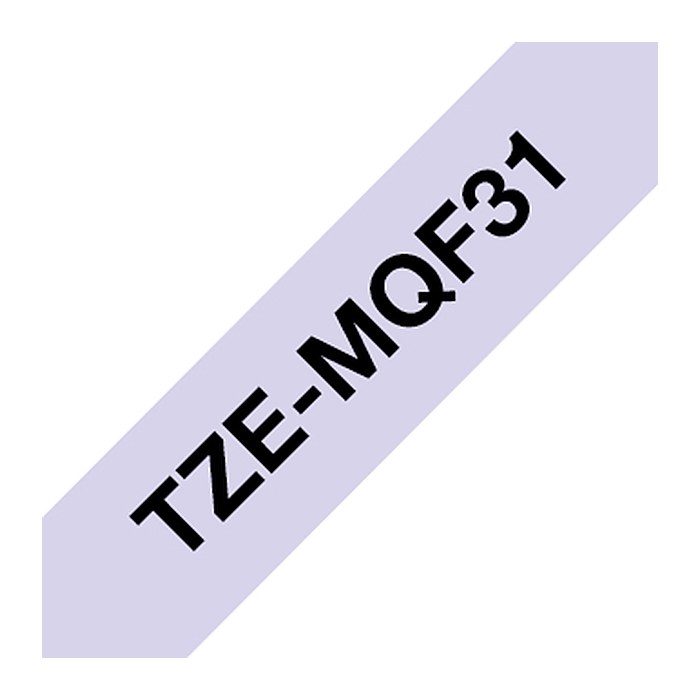brother Schriftband TZe-MQF31 TZEMQF31, 12 mm, schwarz auf lila, 1 St.